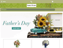 Tablet Screenshot of farrellsflorist.com
